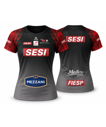CAMISA DE JOGO SESI BAURU VOLEI FEMININO CINZA
